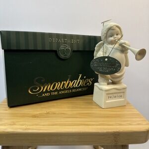 Dept 56 Snowbabies "And The Angels Rejoiced" Figurine with Original Box 2003